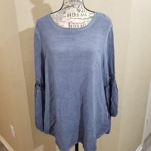 SPENSE‎ bell sleeve blouse sz large - Picture 10 of 13